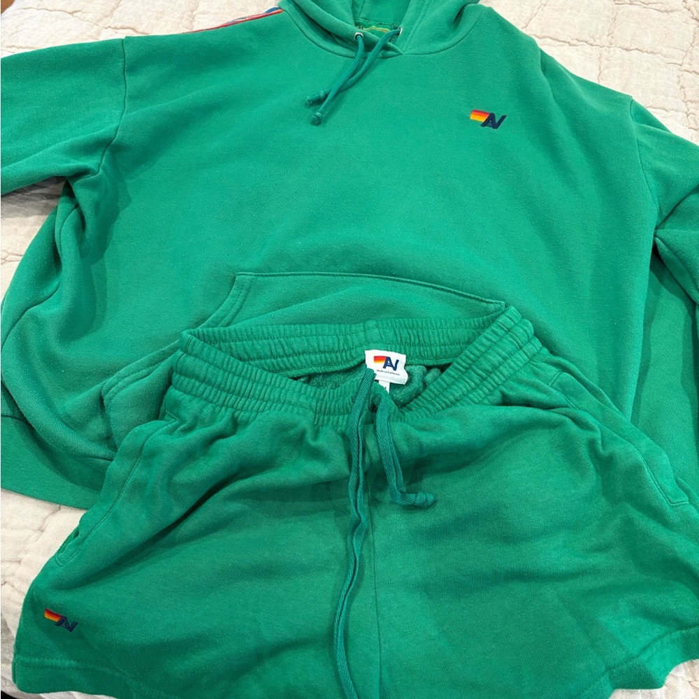 Aviator Nation sweatshirt and shorts sz M